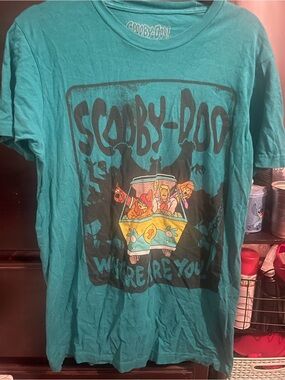 112- Kohl's Teal Scooby-Doo Graphic Short Sleeve Tee